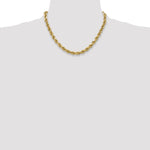 Gold (10K & 14K) Semi-Solid Diamond-Cut Rope Chain - 10k Yellow Gold / 18 in / 4.9 mm