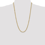 Gold (10K & 14K) Semi-Solid Diamond-Cut Rope Chain - 10k Yellow Gold / 26 in / 4.9 mm