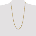 Gold (10K & 14K) Semi-Solid Diamond-Cut Rope Chain - 10k Yellow Gold / 28 in / 4.9 mm