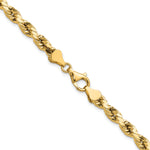 Gold (10K & 14K) Semi-Solid Diamond-Cut Rope Chain - 10k Yellow Gold / 16 in / 5.5 mm