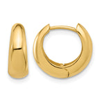 Gold Graduating Hinged Hoop Earrings - 10k Yellow Gold / 5.5 mm