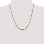Gold (10K & 14K) Flat Beveled Curb Chain - 10k Yellow Gold / 22 in / 2.9 mm