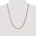 Gold (10K & 14K) Flat Beveled Curb Chain - 10k Yellow Gold / 24 in / 3.9 mm