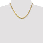 Gold (10K & 14K) Flat Beveled Curb Chain - 10k Yellow Gold / 18 in / 4.75 mm
