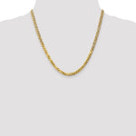 Gold (10K & 14K) Flat Beveled Curb Chain - 10k Yellow Gold / 20 in / 4.75 mm