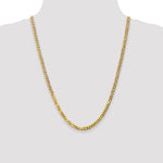Gold (10K & 14K) Flat Beveled Curb Chain - 10k Yellow Gold / 24 in / 4.75 mm