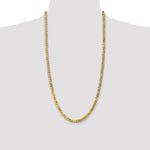 Gold (10K & 14K) Flat Beveled Curb Chain - 10k Yellow Gold / 28 in / 4.75 mm