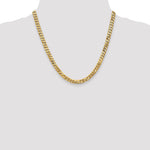 Gold (10K & 14K) Flat Beveled Curb Chain - 10k Yellow Gold / 20 in / 6.25 mm