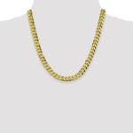 Gold (10K & 14K) Flat Beveled Curb Chain - 10k Yellow Gold / 20 in / 8.25 mm