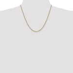 Gold (10K & 14K) Flat Figaro Chain - 10k Yellow Gold / 20 in / 1.75 mm