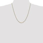 Gold (10K & 14K) Flat Figaro Chain - 10k Yellow Gold / 22 in / 1.75 mm