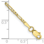 Gold (10K & 14K) Flat Figaro Chain Bracelet - 10k Yellow Gold / 7 in / 1.75 mm