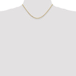 Gold (10K & 14K) Flat Figaro Chain - 10k Yellow Gold / 16 in / 2.2 mm