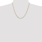 Gold (10K & 14K) Flat Figaro Chain - 10k Yellow Gold / 20 in / 2.2 mm