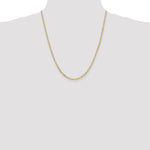 Gold (10K & 14K) Flat Figaro Chain - 10k Yellow Gold / 22 in / 2.2 mm