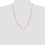 Gold (10K & 14K) Flat Figaro Chain - 10k Yellow Gold / 24 in / 2.2 mm