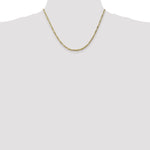 Gold (10K & 14K) Flat Figaro Chain - 10k Yellow Gold / 18 in / 2.75 mm
