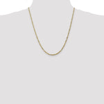 Gold (10K & 14K) Flat Figaro Chain - 10k Yellow Gold / 22 in / 2.75 mm