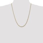 Gold (10K & 14K) Flat Figaro Chain - 10k Yellow Gold / 24 in / 2.75 mm