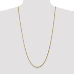 Gold (10K & 14K) Flat Figaro Chain - 10k Yellow Gold / 30 in / 2.75 mm