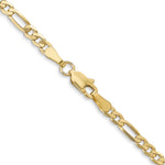 Gold (10K & 14K) Flat Figaro Chain - 10k Yellow Gold / 16 in / 3 mm