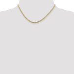 Gold (10K & 14K) Flat Figaro Chain - 10k Yellow Gold / 16 in / 3 mm