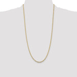 Gold (10K & 14K) Flat Figaro Chain - 10k Yellow Gold / 28 in / 3 mm