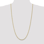 Gold (10K & 14K) Flat Figaro Chain - 10k Yellow Gold / 30 in / 3 mm