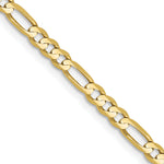 Gold (10K & 14K) Flat Figaro Chain - 10k Yellow Gold / 16 in / 3 mm