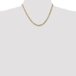 Gold (10K & 14K) Flat Figaro Chain - 10k Yellow Gold / 18 in / 4 mm