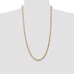 Gold (10K & 14K) Flat Figaro Chain - 10k Yellow Gold / 28 in / 4 mm