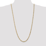 Gold (10K & 14K) Flat Figaro Chain - 10k Yellow Gold / 30 in / 4 mm