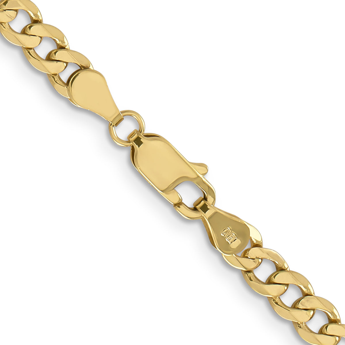 Gold (10K & 14K) Flat Figaro Chain - 10k Yellow Gold / 16 in / 4.75 mm