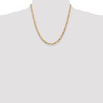 Gold (10K & 14K) Flat Figaro Chain - 10k Yellow Gold / 20 in / 4.75 mm
