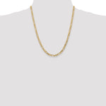 Gold (10K & 14K) Flat Figaro Chain - 10k Yellow Gold / 22 in / 4.75 mm