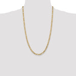Gold (10K & 14K) Flat Figaro Chain - 10k Yellow Gold / 26 in / 4.75 mm