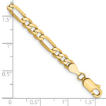 Gold (10K & 14K) Flat Figaro Chain Bracelet - 10k Yellow Gold / 7 in / 4.75 mm