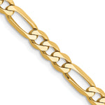 Gold (10K & 14K) Flat Figaro Chain - 10k Yellow Gold / 16 in / 4.75 mm