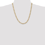 Gold (10K & 14K) Flat Figaro Chain - 10k Yellow Gold / 22 in / 5.25 mm
