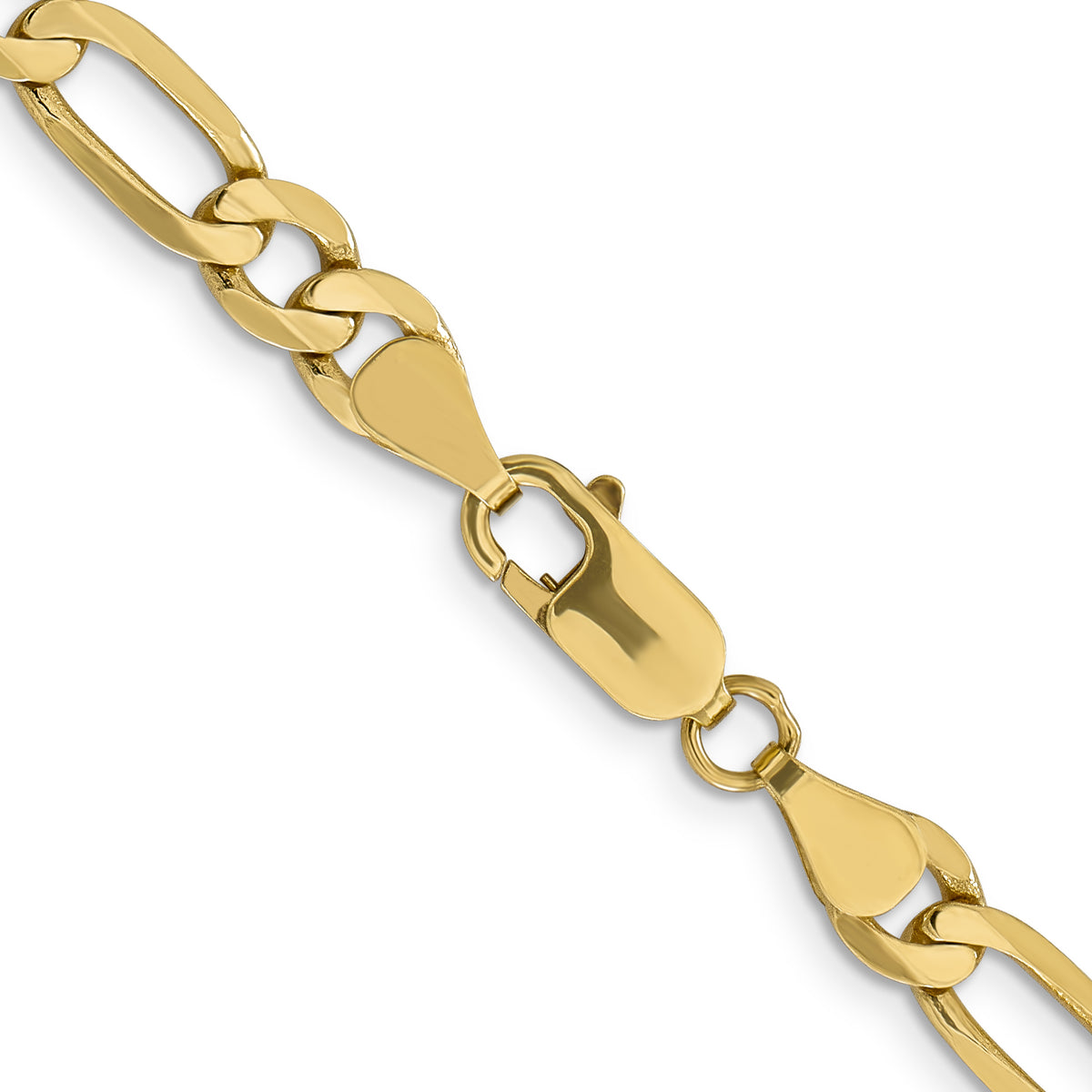 Gold (10K & 14K) Flat Figaro Chain - 10k Yellow Gold / 18 in / 6.25 mm