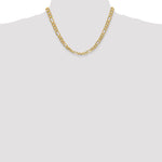 Gold (10K & 14K) Flat Figaro Chain - 10k Yellow Gold / 18 in / 6.25 mm