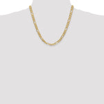 Gold (10K & 14K) Flat Figaro Chain - 10k Yellow Gold / 20 in / 6.25 mm