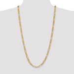 Gold (10K & 14K) Flat Figaro Chain - 10k Yellow Gold / 30 in / 6.25 mm