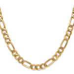 Gold (10K & 14K) Flat Figaro Chain - 10k Yellow Gold / 20 in / 7 mm