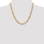 Gold (10K & 14K) Flat Figaro Chain - 10k Yellow Gold / 20 in / 7 mm