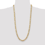 Gold (10K & 14K) Flat Figaro Chain - 10k Yellow Gold / 30 in / 7 mm