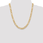 Gold (10K & 14K) Flat Figaro Chain - 10k Yellow Gold / 22 in / 7.5 mm