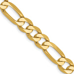 Gold (10K & 14K) Flat Figaro Chain - 10k Yellow Gold / 20 in / 7.5 mm
