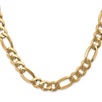 Gold (10K & 14K) Flat Figaro Chain - 10k Yellow Gold / 20 in / 8.75 mm
