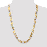 Gold (10K & 14K) Flat Figaro Chain - 10k Yellow Gold / 26 in / 8.75 mm